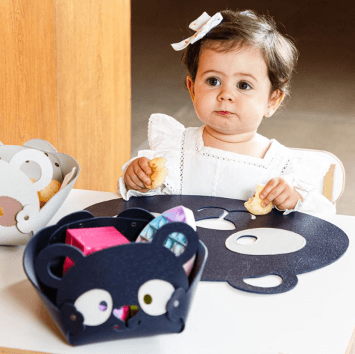SALE - Cachepot Panda em Couro - M