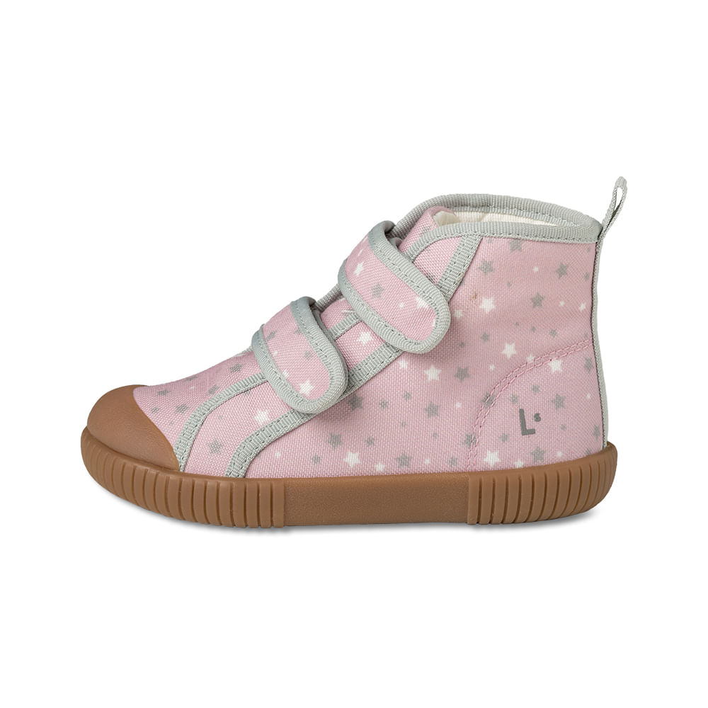 Tênis cano alto LUCA Estrelas Rosé LUFT + Bebê Panda