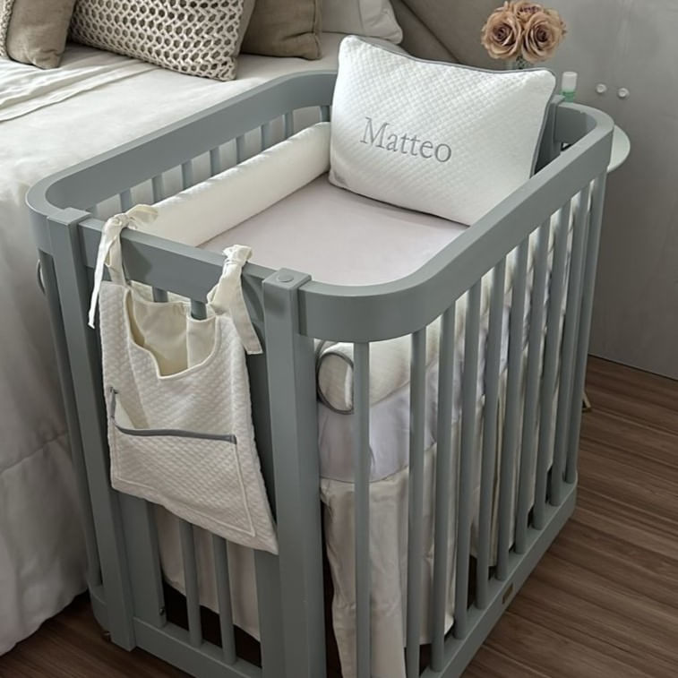 Kit Protetor de Mini Berço Matelassê Soft Touch - Entrar em contato pelo chat para cores