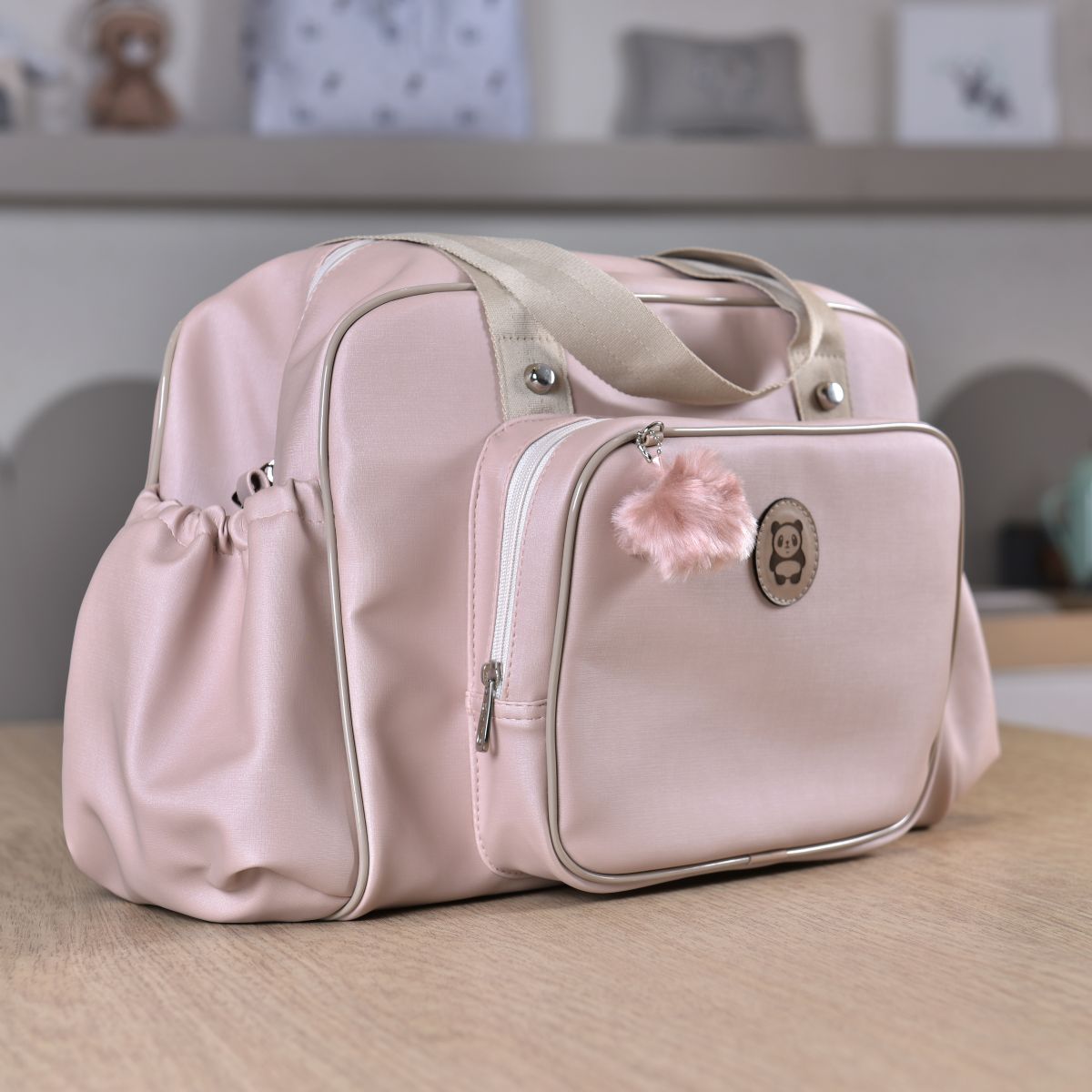 Bolsa Maternidade Bebê Panda Rosa