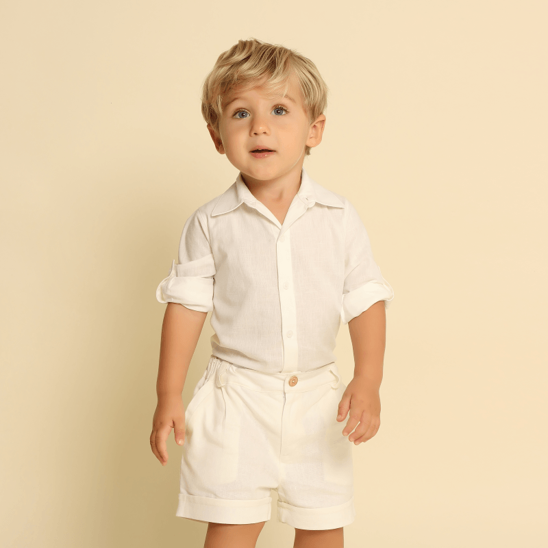 Shorts Bebe de Linho Branco