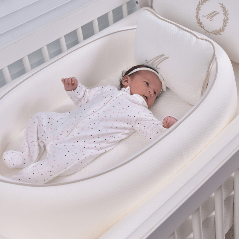 Ninho Redutor de Berço para Bebê Matelasse Soft Touch Offwhite
