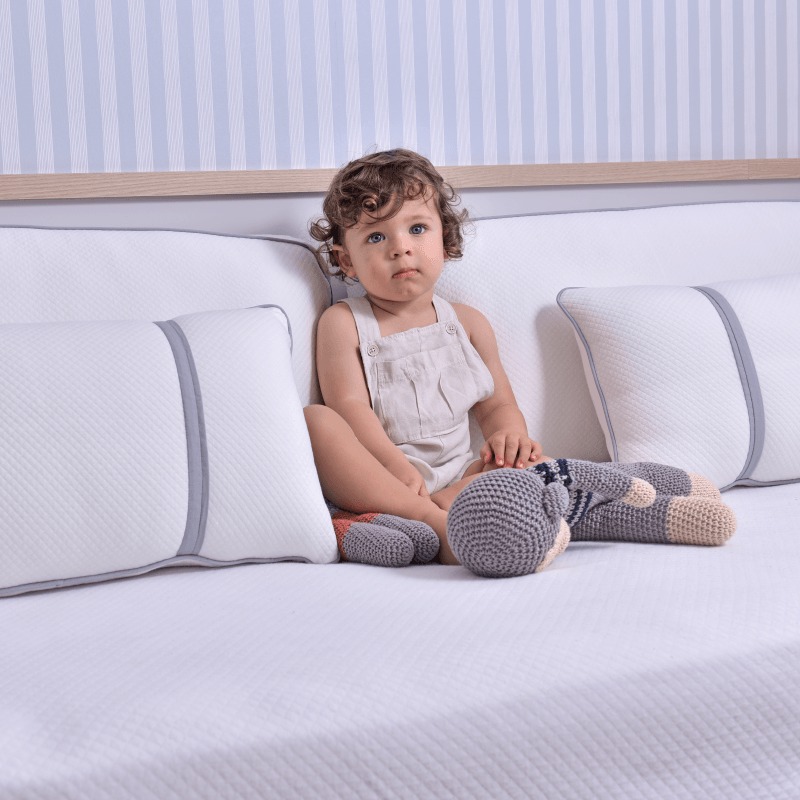 Kit Cama Auxiliar Matelassê Soft Touch Offwhite